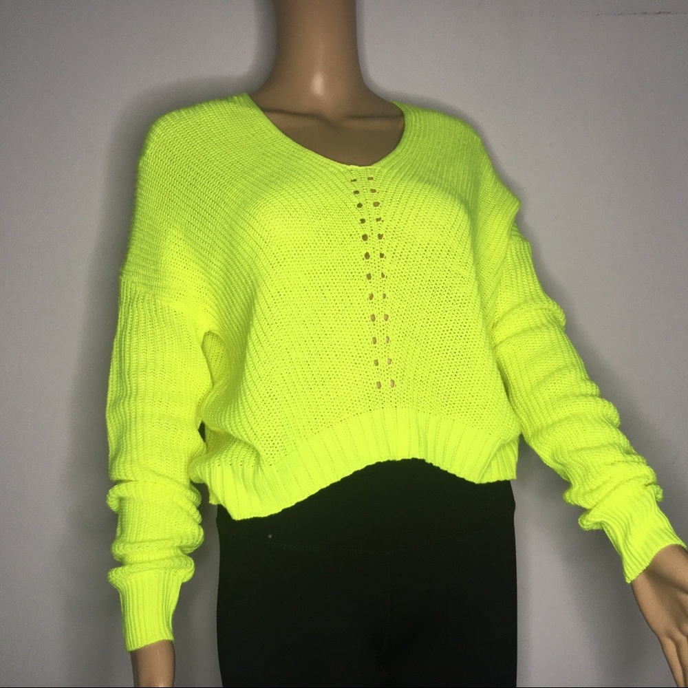 Rue 21 lime green sweater